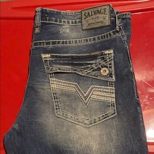 2 pairs of salvage jeans
